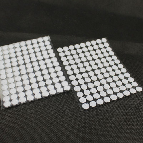 1000 Scheibe Klettkleber weiß (500 Paare) Durchmesser 10 mm, 1