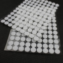 1000 varillas de velcro adhesivo blanco (500 pares) diámetro 10