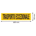 Pannello di pericolo per trasporto carichi pesanti "TRASPORTO