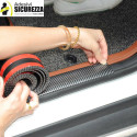 Carbon fiber model strip in soft rubber with 3M double sided