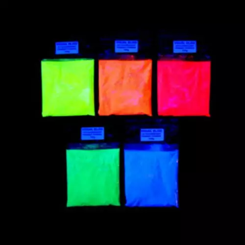 Glow-in-the-Dark Phosphorescent Pigment Powder – 5 Fluorescent