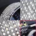 Strass Klebefolie mit 1000 Kristalldiamanten von je 4mm zur