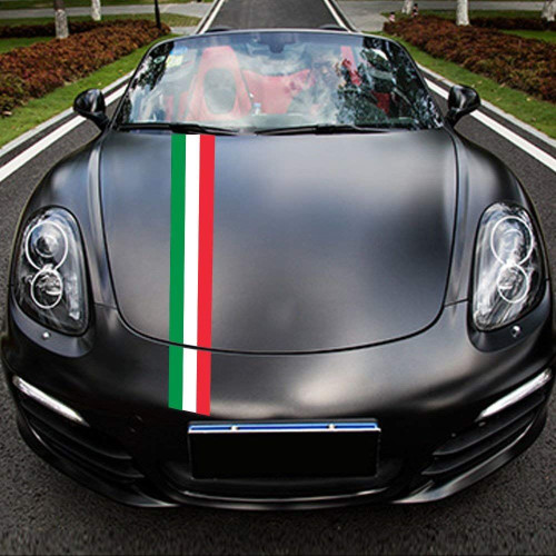 Italian flag vinyl adhesive band for car and motorbike in 5