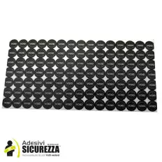 Sellos adhesivos negros anti manipulación con precinto de 2