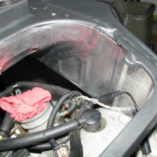 Thermische Klebeplatte aus Stoff und reflektierendem