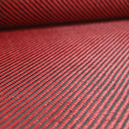 Tissu hybride en fibre de carbone et aramide 190 g / m² 3k