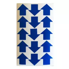 Frecce adesive realizzate con materiale rifrangente scotchlite 2