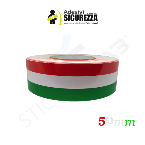 Italian flag vinyl adhesive band for car and motorbike in 5