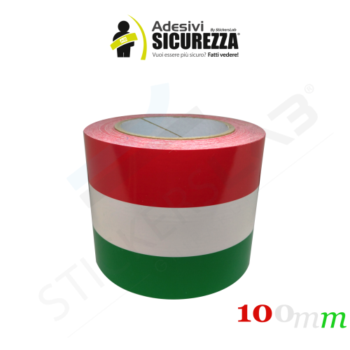 Italian flag vinyl adhesive band for car and motorbike in 5