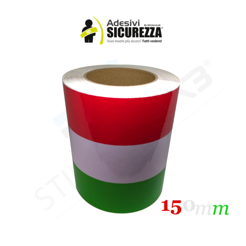 Italian flag vinyl adhesive band for car and motorbike in 5