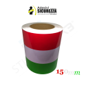 Italian flag vinyl adhesive band for car and motorbike in 5