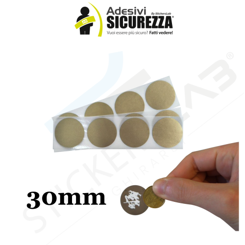 Scratch Off Aufkleber Rubbelkarte rundes Modell in