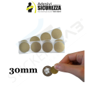Scratch Off Aufkleber Rubbelkarte rundes Modell in