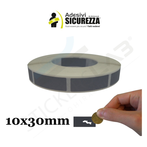 Label Scratch off/gratta e vinci colore silver su pvc adesivo