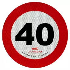 Reflective 3M speed limit sign sticker class 2 approved Best 2