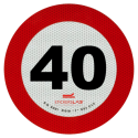 Adhesivo límite de velocidad reflectante 3M homologado clase 2