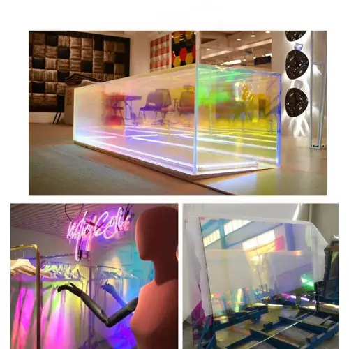 Pellicola trasparente Dichroic Dicroica adesiva arcobaleno per