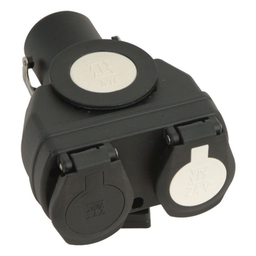 Adaptador de 15 a 7 polos para tractores y remolques.