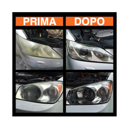 Kit Ripristino Rinnova Lucida Fari Fanali Lenti Opacizzati