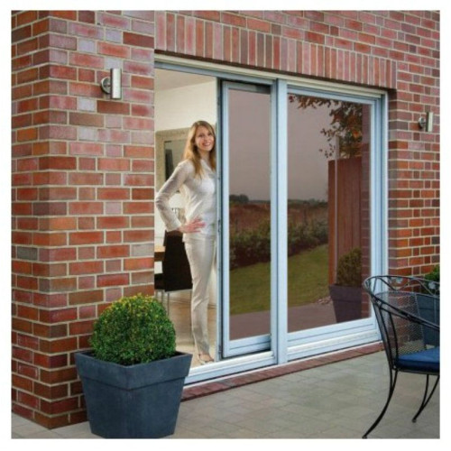 Espejo efecto película para ventanas y ventanas en color plata