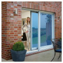 Mirror effect film for windows and windows in silver / blue