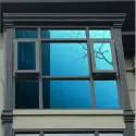 Spiegeleffektfolie für Fenster und Scheiben in silber / blau