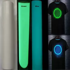 Heißsiegelbare Übertragungsfolie (mit Eisen) phosphoreszierend