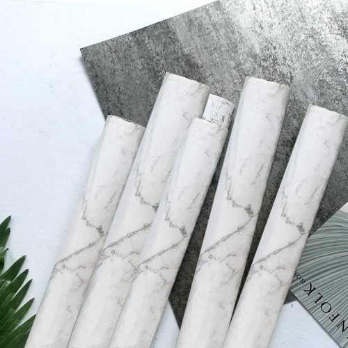 Self-adhesive vinyl film granite pattern gray marble effect