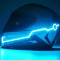 Adhäsives LED-Kit für Motorradhelm im "TRON"-Stil mit 6 Farben