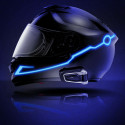 Kit led adesivo per casco da motociclista in stile "TRON" a 6