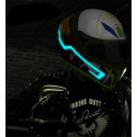 Kit led adesivo per casco da motociclista in stile "TRON" a 6