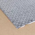 Thermal adhesive panel in fabric and reflective aluminum heat