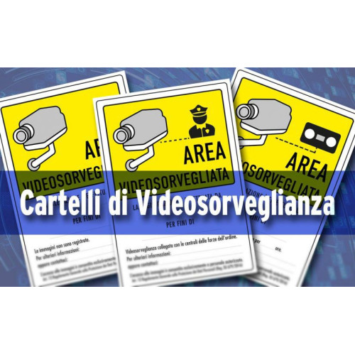 N ° 2 Adhesive signs "VIDEO SURVEILLANCE AREA" Updated GDPR UE