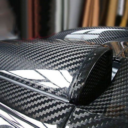 5D High Gloss Black Carbon Fiber Car Wrap decorative film Best