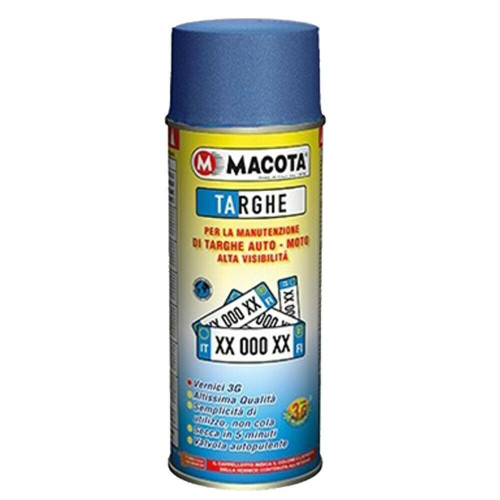 Pintura en aerosol esmaltada para matrículas renueva el