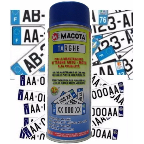 Pintura en aerosol esmaltada para matrículas renueva el