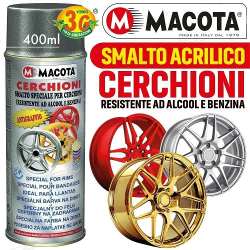 Macota Lackspray FELGE 400ml kratzfestes Auto Motorrad Tuning