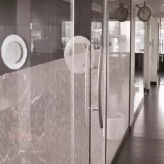 Película privacidade efeito pixelado para janelas vidros 2