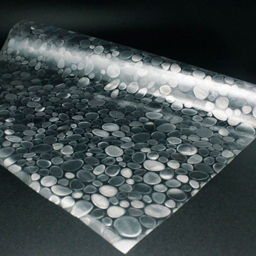 Privacy film pebbles effect for windows self-adhesive glass