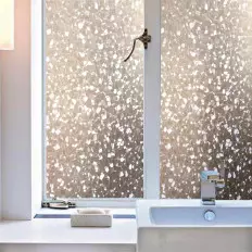 Película privacidade efeito geométrico para janelas vidros