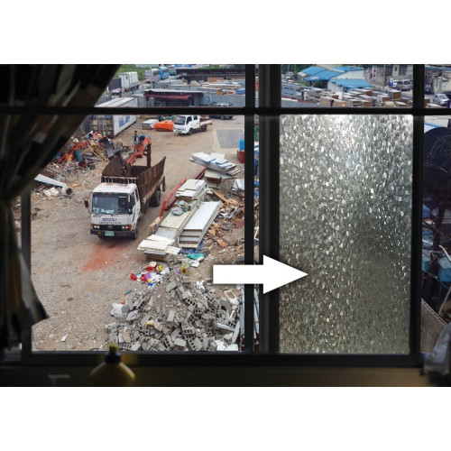 Sichtschutzfolie geometrischer Effekt für Fenster