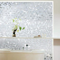 Privacy film mosaic effect for windows self-adhesive glass