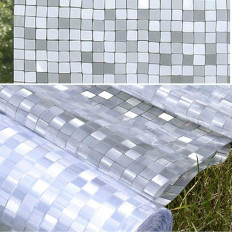 Privacy film mosaic effect for windows self-adhesive glass