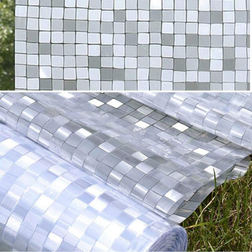 Privacy film mosaic effect for windows self-adhesive glass
