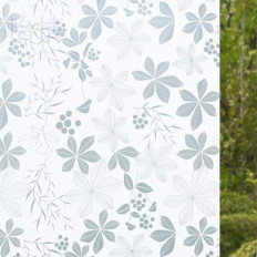 Película privacidade efeito flores para janelas vidros