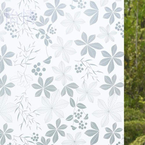 Film intimité effet fleurs pour fenêtres vitres autocollantes