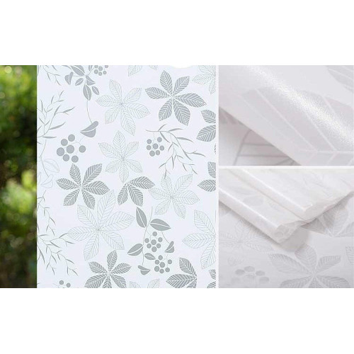 Película privacidade efeito flores para janelas vidros