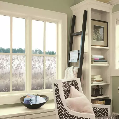 Privacy film cherry blossom effect for windows self-adhesive