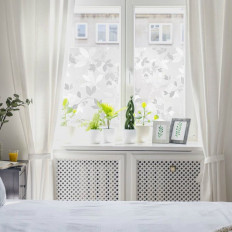 Sichtschutzfolie Bambuseffekt für Fenster selbstklebendes Glas 2