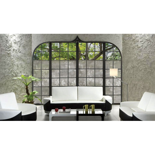 Privacy film bamboo effect for windows self-adhesive glass